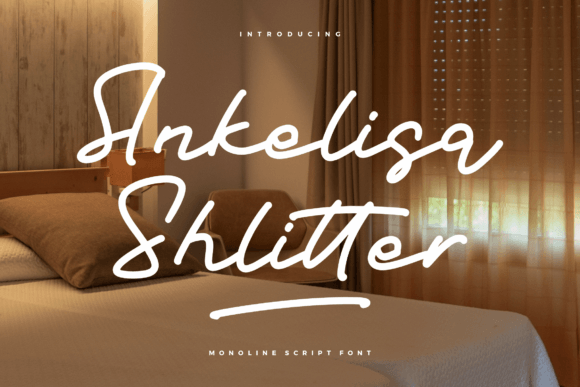 Ankelisa Shlitter: A Monoline Script Font for Crafters and Product Designers