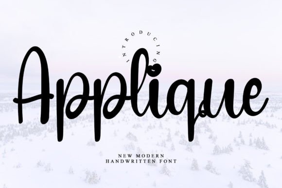 Applique: A Handwritten Font with Editorial Elegance