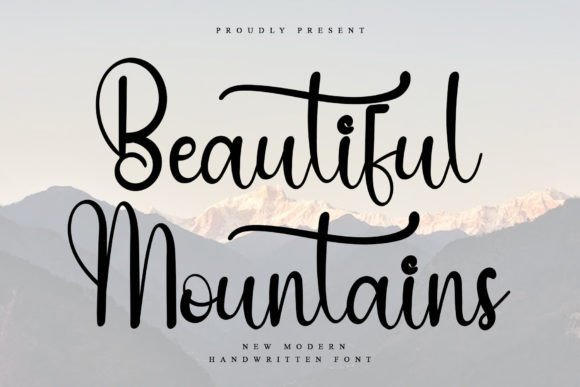 Beautiful Mountains Font: Elevating Brand Identity with Elegance