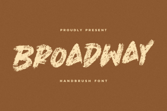 Broadway: A Handbrush Font That Elevates Small Business Branding