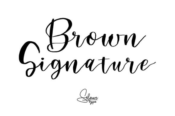 Brown Signature: A Designer’s Go-To Handwritten Font for Elegant Branding