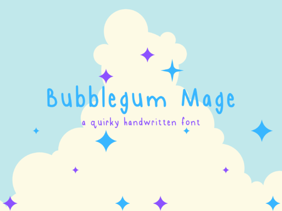 Bubblegum Mage: A Magical Script Font for Crafters & Sellers