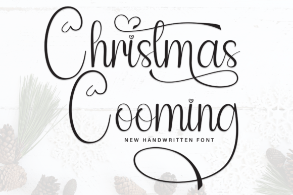Christmas Cooming: A Sweet Script Font for Editorial Charm