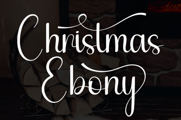 Christmas Ebony: A Sweet Script Font for Editorial Charm