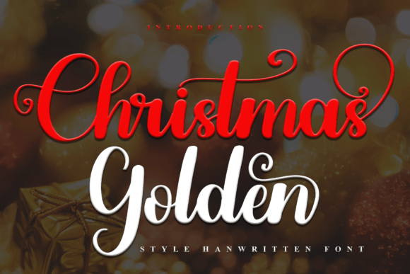 Christmas Golden: A Festive Typeface for Crafters and Makers