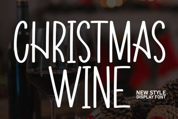 Christmas Wine: A Handwritten Display Font for Creative Web Design