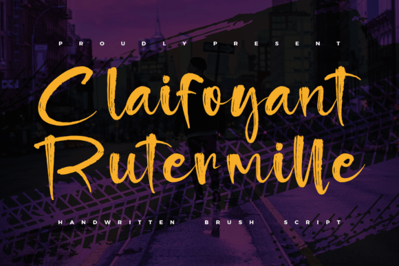 Claifoyant Rutermille: A Handwritten Brush Script That Elevates Your Maker Projects