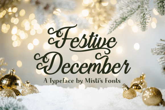 Festive December: A Maker’s Dream Typeface for Holiday Craft Designs