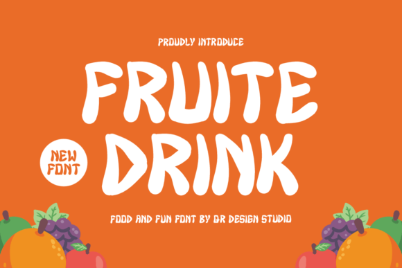 Fruite Drink: A Vibrant Brush Font for Crafters & Product Makers