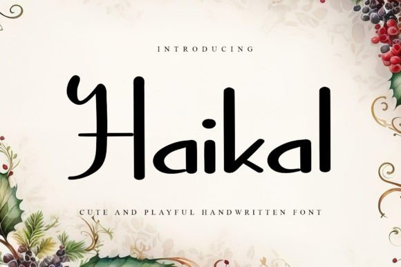 Haikal Font: Elevating Web Design with Elegant Script Typography