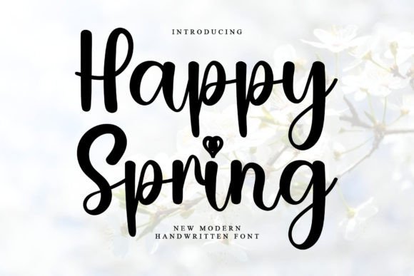 Happy Spring Font: Adding Cheer to Handmade Designs