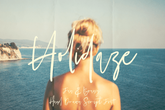 Holidaze: A Bouncy Brush Script Font for Crafters and Product Designers