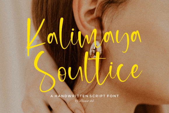 Kalimaya Soultice: A Script Font That Speaks Volumes in Visual Campaigns