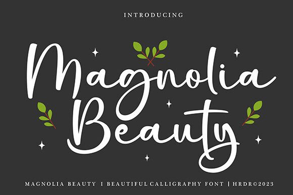 Magnolia Beauty: A Modern Script Font for Campaign-Ready Design