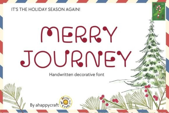 Merry Journey Font: A Handwritten Touch for Your Business Branding