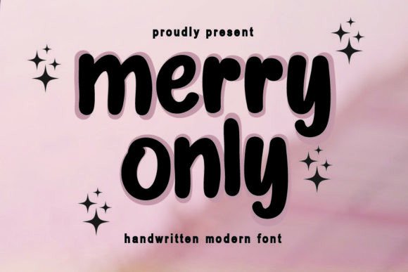 Merry Only: A Sweet Handwritten Font for Crafters and Makers