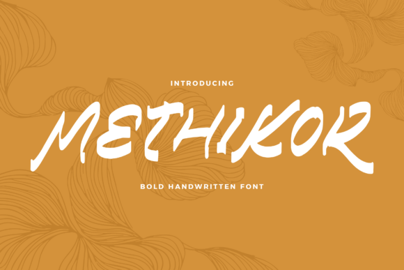 Methikor: A Handwritten Font for Elegant Editorial Design