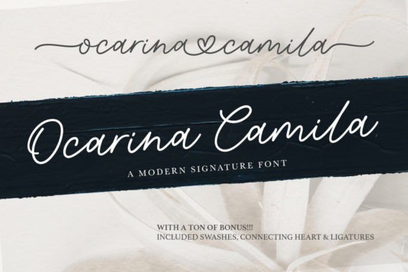 Ocarina Camila: A Stylish Script Font for Modern Web Design