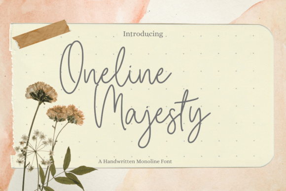 Oneline Majesty: A Premium Script Font for Scroll-Stopping Digital Campaigns