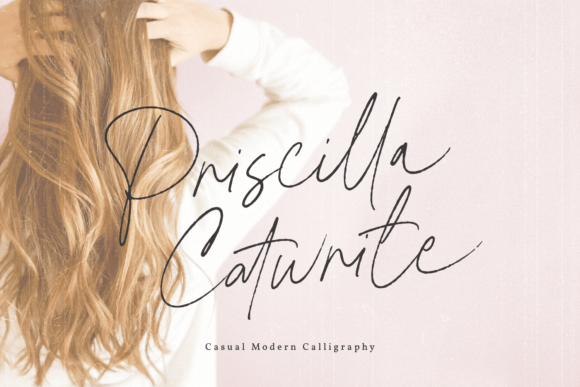 Priscilla Catwrite: The Elegant Script Font That Elevates Campaign Visuals