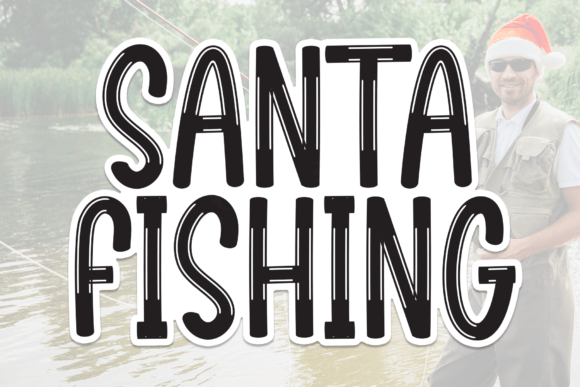 Santa Fishing: A Sweet Handwritten Font for Business Branding