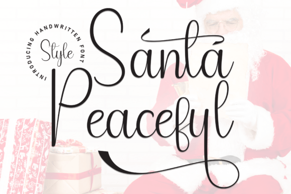 Santa Peaceful: A Handwritten Font for Warm Digital Designs