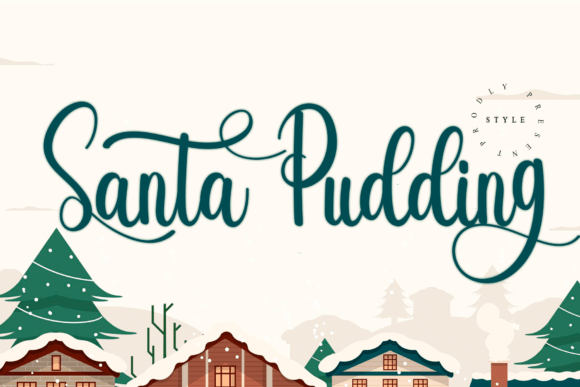 Santa Pudding: A Playful Handwritten Font for Editorial Design
