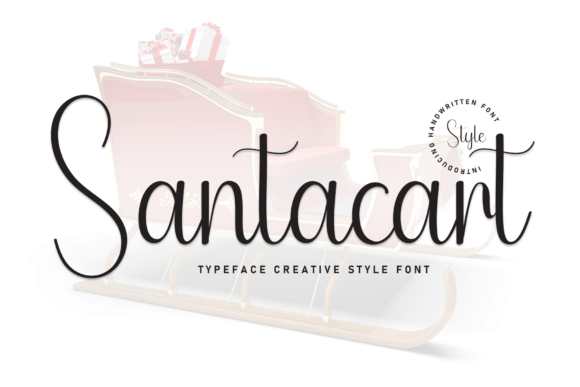 Santacart: A Sweet Script Font for Modern Editorial Design