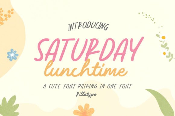 Saturday Lunchtime Font: A Playful Typeface for Social Media Campaigns