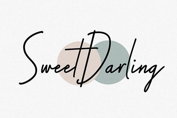 Sweet Darling: A Modern Signature Font for Elegant Branding
