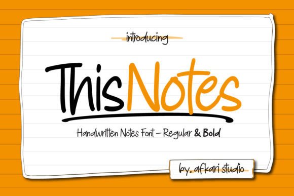 This Notes: A Handwritten Marker Font for Authentic Editorial Design