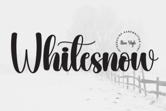 Whitesnow: A Script Font That Elevates Campaign Typography
