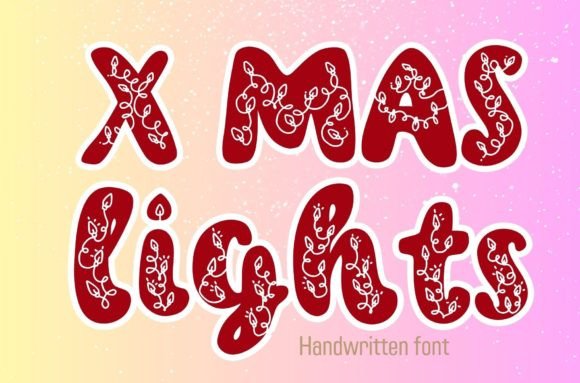 Xmas Lights: A Handwritten Font for Festive and Editorial Elegance